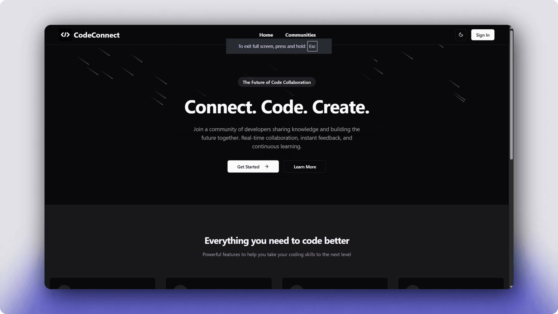 CodeConnect screenshot